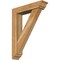 Ekena Millwork Traditional Traditional Rough Sawn Bracket w/ Offset Brace, Western Red Cedar, 6"W x 26"D x 34"H BKT0604X26X34TRA01RWR - alternate 1
